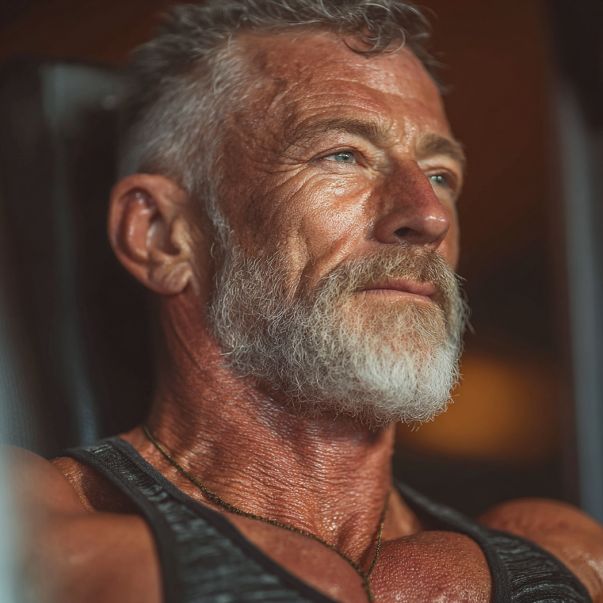 Възрастна жена прави йога